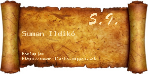 Suman Ildikó névjegykártya